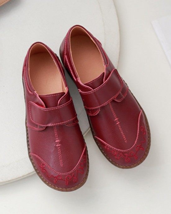 Women Brief Cowhide Leather Soft Sole Non Slip Comfy Flats Casual Shoes Women Brief Cowhide Leather Soft Sole Non Slip Comfy Flats Casual Shoes