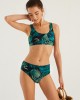 Women Tropical Leaves Print Backless Tank Top Swimwear High Waist Bikini Women Tropical Leaves Print Backless Tank Top Swimwear High Waist Bikini