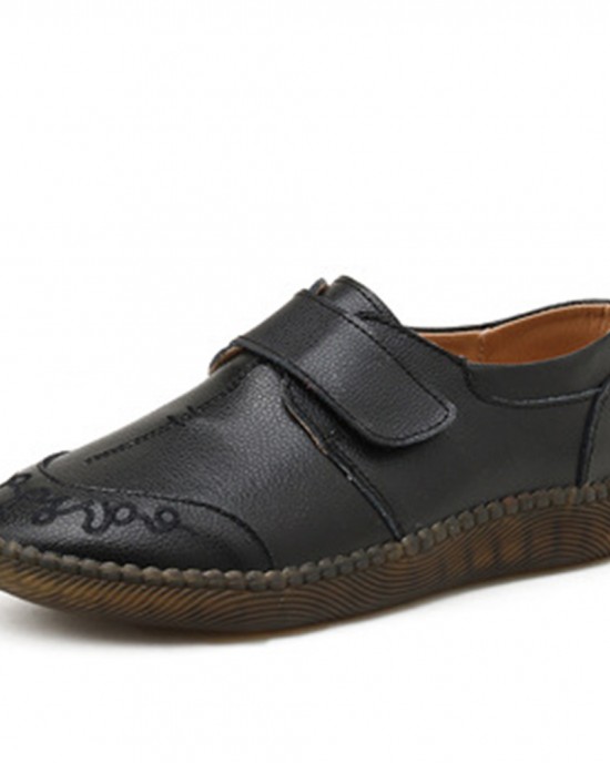 Women Brief Cowhide Leather Soft Sole Non Slip Comfy Flats Casual Shoes Women Brief Cowhide Leather Soft Sole Non Slip Comfy Flats Casual Shoes