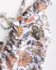 Women Design Floral Print String Ruffles Straps One Piece Backless Swimwear Women Design Floral Print String Ruffles Straps One Piece Backless Swimwear