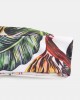 Women Tropical Print Bandeau Bikini Thong Backless Swimsuit Women Tropical Print Bandeau Bikini Thong Backless Swimsuit