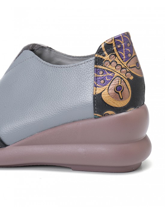 Women Retro Ethnic Floral Pattern Splicing Lightweight Slip Resistant Wedges Women Retro Ethnic Floral Pattern Splicing Lightweight Slip Resistant Wedges