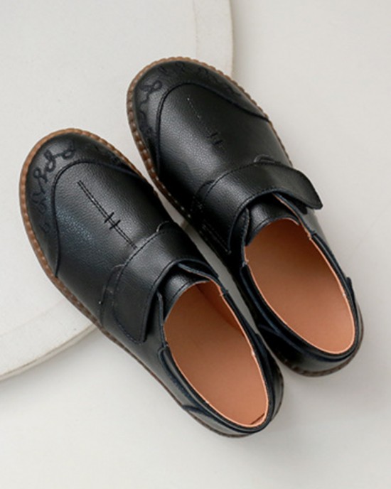 Women Brief Cowhide Leather Soft Sole Non Slip Comfy Flats Casual Shoes Women Brief Cowhide Leather Soft Sole Non Slip Comfy Flats Casual Shoes