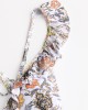 Women Design Floral Print String Ruffles Straps One Piece Backless Swimwear Women Design Floral Print String Ruffles Straps One Piece Backless Swimwear