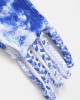 Women Tie Dye Criss Cross Back Bandage Backless High Fork Bikini Women Tie Dye Criss Cross Back Bandage Backless High Fork Bikini
