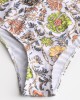 Women Design Floral Print String Ruffles Straps One Piece Backless Swimwear Women Design Floral Print String Ruffles Straps One Piece Backless Swimwear