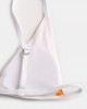 Women Triangle Rib Solid Color Thong Bikini Backless Swimwear Women Triangle Rib Solid Color Thong Bikini Backless Swimwear