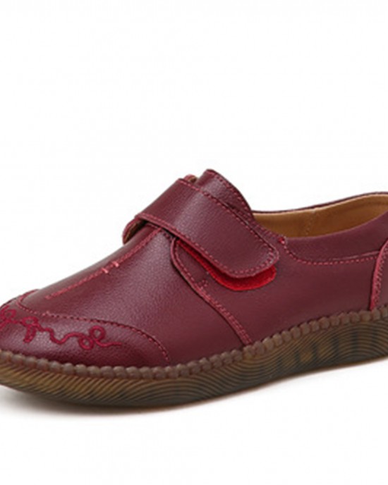 Women Brief Cowhide Leather Soft Sole Non Slip Comfy Flats Casual Shoes Women Brief Cowhide Leather Soft Sole Non Slip Comfy Flats Casual Shoes