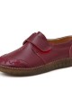 Women Brief Cowhide Leather Soft Sole Non Slip Comfy Flats Casual Shoes Women Brief Cowhide Leather Soft Sole Non Slip Comfy Flats Casual Shoes