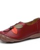 Women Retro Flower Stitching Comfy Round Toe Slip On Flat Loafers Shoes Women Retro Flower Stitching Comfy Round Toe Slip On Flat Loafers Shoes