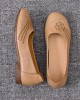 Women Brief Floral Pattern Cowhide Leather Round Toe Soft Sole Comfy Slip On Flats Women Brief Floral Pattern Cowhide Leather Round Toe Soft Sole Comfy Slip On Flats