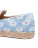 Women Comfy Denim Ripped Design Espadrilles Flats Loafers Women Comfy Denim Ripped Design Espadrilles Flats Loafers