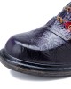 Retro Ethnic Loafers Shoes Printed Embossed Patched Stitching Leather Side Zipper Flats Retro Ethnic Loafers Shoes Printed Embossed Patched Stitching Leather Side Zipper Flats