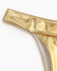 Women Triangle Bronzing Solid Color Thong Bikini Women Triangle Bronzing Solid Color Thong Bikini