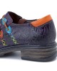 Retro Ethnic Loafers Shoes Printed Embossed Patched Stitching Leather Side Zipper Flats Retro Ethnic Loafers Shoes Printed Embossed Patched Stitching Leather Side Zipper Flats
