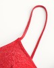 Women Solid Color Back Tie Spaghetti Straps Backless Swimwear Thong Bikini Women Solid Color Back Tie Spaghetti Straps Backless Swimwear Thong Bikini