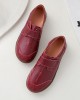 Women Brief Cowhide Leather Soft Sole Non Slip Comfy Flats Casual Shoes Women Brief Cowhide Leather Soft Sole Non Slip Comfy Flats Casual Shoes