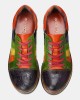 Casual Lace Up Rainbow Print Stitching Loafers Shoes Women’s Leather Comfy Flats Casual Lace Up Rainbow Print Stitching Loafers Shoes Women’s Leather Comfy Flats