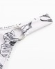 Women Simple Plant Print Hollow Ring Backless Swimsuit Thong Bikini For Swimming Women Simple Plant Print Hollow Ring Backless Swimsuit Thong Bikini For Swimming