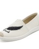 Women Pattern Embroidery Comfy Slip On Casual Canvas Flat Shoes Women Pattern Embroidery Comfy Slip On Casual Canvas Flat Shoes