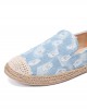 Women Comfy Denim Ripped Design Espadrilles Flats Loafers Women Comfy Denim Ripped Design Espadrilles Flats Loafers