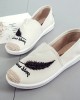 Women Pattern Embroidery Comfy Slip On Casual Canvas Flat Shoes Women Pattern Embroidery Comfy Slip On Casual Canvas Flat Shoes