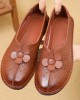 Women Brief Vintage Floral Pattern Round Toe Soft Sole Comfy Flats Women Brief Vintage Floral Pattern Round Toe Soft Sole Comfy Flats