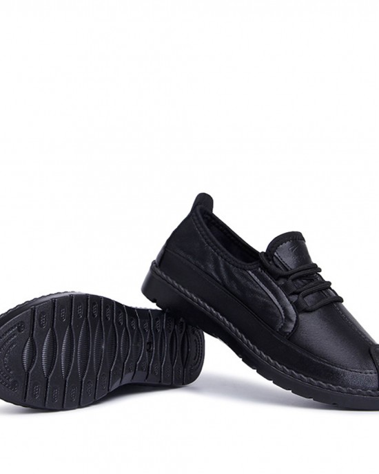 Women Solid Color Round Toe Casual Soft Comfortable Lace Up Flat Loafers Shoes Women Solid Color Round Toe Casual Soft Comfortable Lace Up Flat Loafers Shoes
