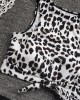 Women Leopard Print Tie Front High Neck Hot High Waist Bikini Women Leopard Print Tie Front High Neck Hot High Waist Bikini