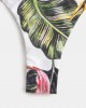 Women Tropical Print Bandeau Bikini Thong Backless Swimsuit Women Tropical Print Bandeau Bikini Thong Backless Swimsuit