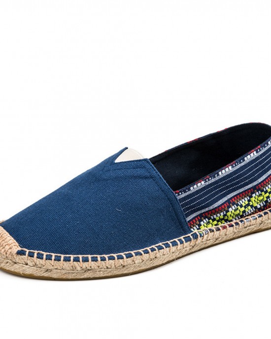 Women Large Size Ethnic Style Linen Slip on Espadrille Fisherman’s Shoes Women Large Size Ethnic Style Linen Slip on Espadrille Fisherman’s Shoes