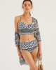 Women Vintage Ethnic Print Push Up Bandage Hot Bikini Cover Ups Three Pieces Women Vintage Ethnic Print Push Up Bandage Hot Bikini Cover Ups Three Pieces